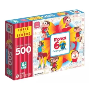 7287260757_1 Quebra Cabeça 500 Peças Turma Da Mônica 0782 - NIG Brinquedos
