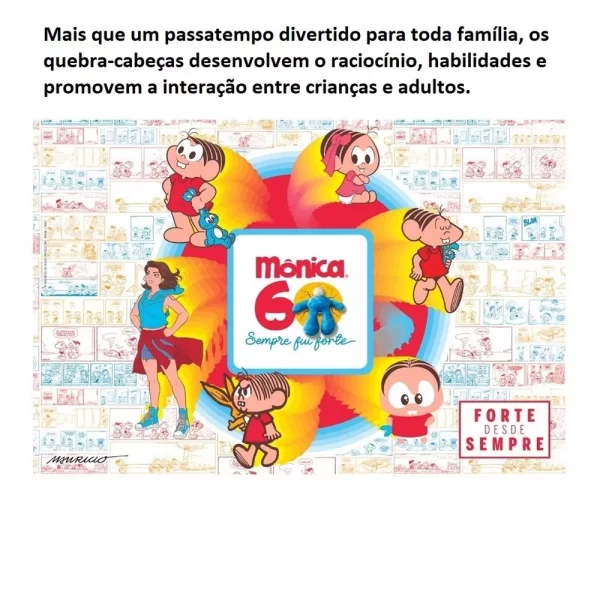 7287260757_2 Quebra Cabeça 500 Peças Turma Da Mônica 0782 - NIG Brinquedos